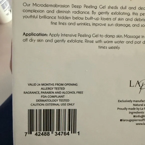 Crystal Collection Microdermabrasion Deep Peeling Gel - Exfoliating + Soothing